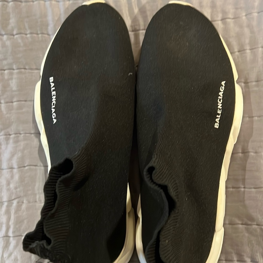 Balenciaga men’s black tennis shoes